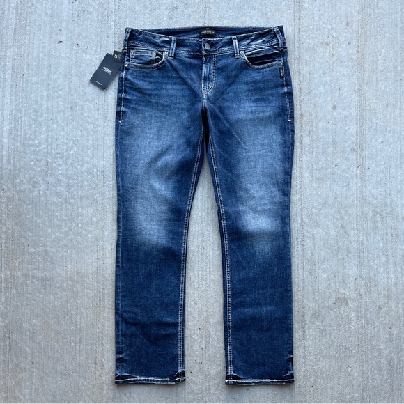 Silver Jeans Co Elyse Straight Jeans - Picture 3 of 11